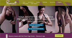 Desktop Screenshot of pranayogacenter.com